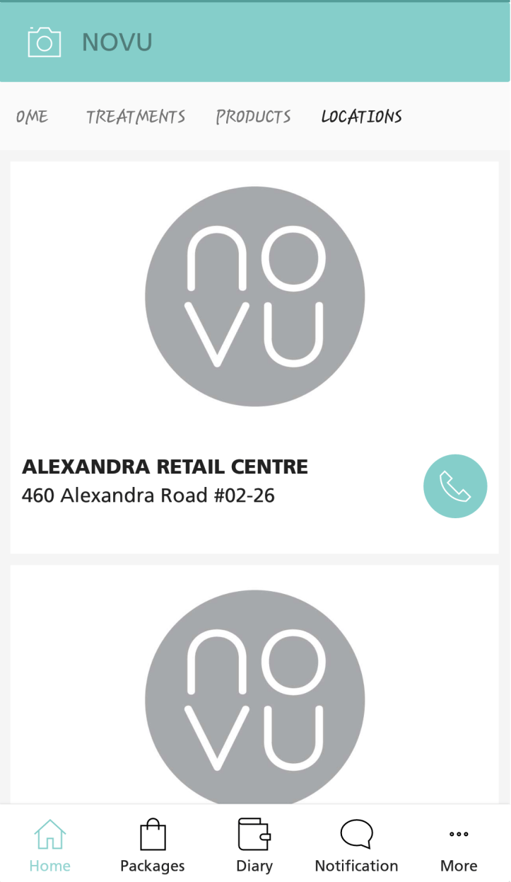 NOVU App - Clinics Info