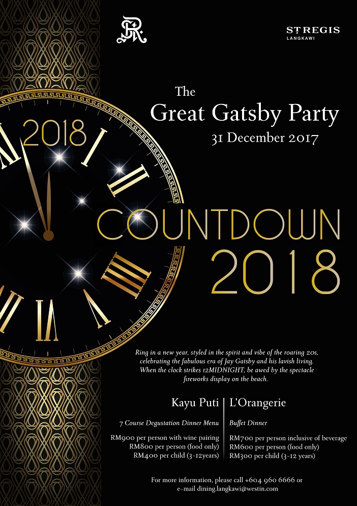 St Regis Nye' 17 poster