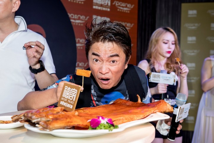 His favourite dish, Traditional Charcoal Roasted Crispy Suckling Pig