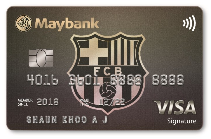Image of Maybank FC Barcelona Visa Signature Credit Card