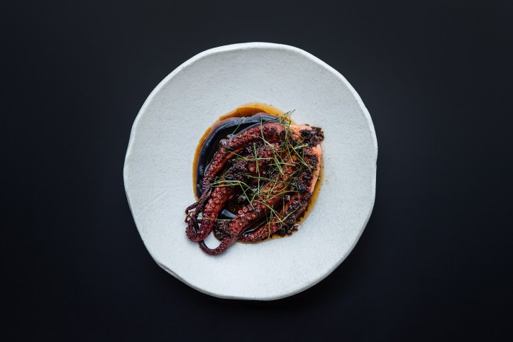 Blackwattle_Charred octopus, fennel, squid ink , XO &amp; red vinegar