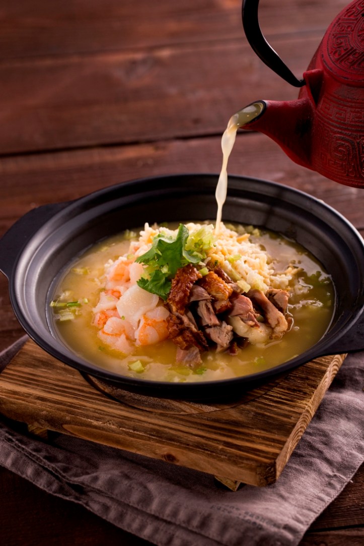 Seafood Rice in Aromatic Duck Soup
