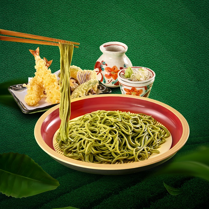 1 Shimbashi Soba - Matcha Tempura Soba