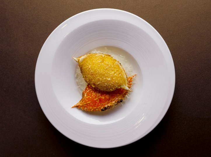 Deep fried Crab Shell Stuffed with Alaskan Crab Meat