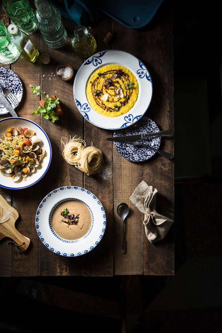 Publico Ristorante_Risotto Milanese_Linguine Vongole