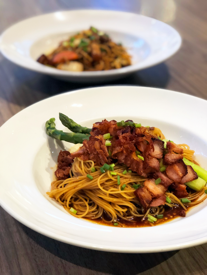 char siew pasta with truffle