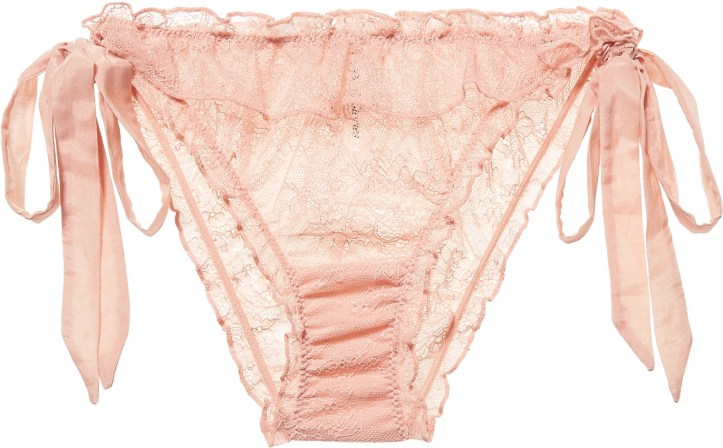 Lolita ruffled stretch-lace briefs