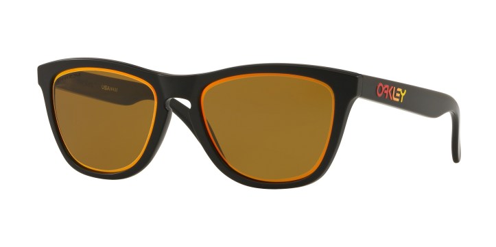 Oakley Fire Frogskins Matte Black With Prizm Bronze Rugby Alt Iridium
