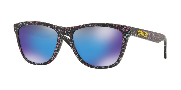 Oakley Frogskins Matte Black Splatter With Prizm Sapphire