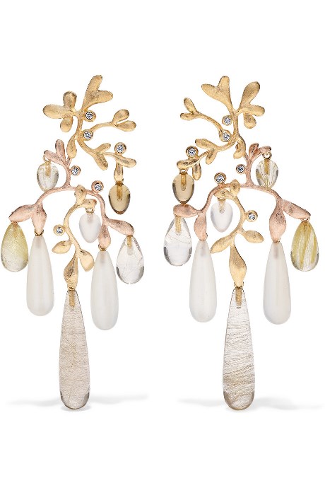 OLE LYNGGAARD COPENHAGEN_18 KARAT YELLOW AND ROSE GOLD MULTISTONE EARRINGS_COURTESY OF NET-A-PORTER