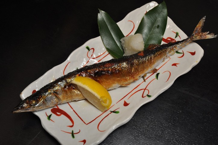 Salt-Grilled Pacific Saury