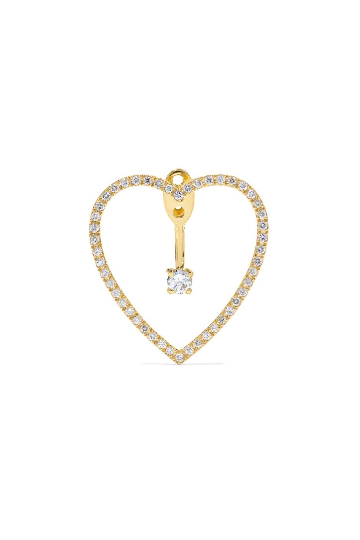18-karat gold diamond earring