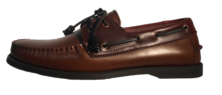 Dual Tone Leather Boat Shoes (Brown-Tan) ($89.95)