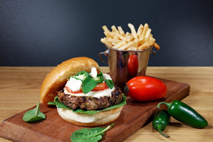 The Santorini Greece Lamb Burger