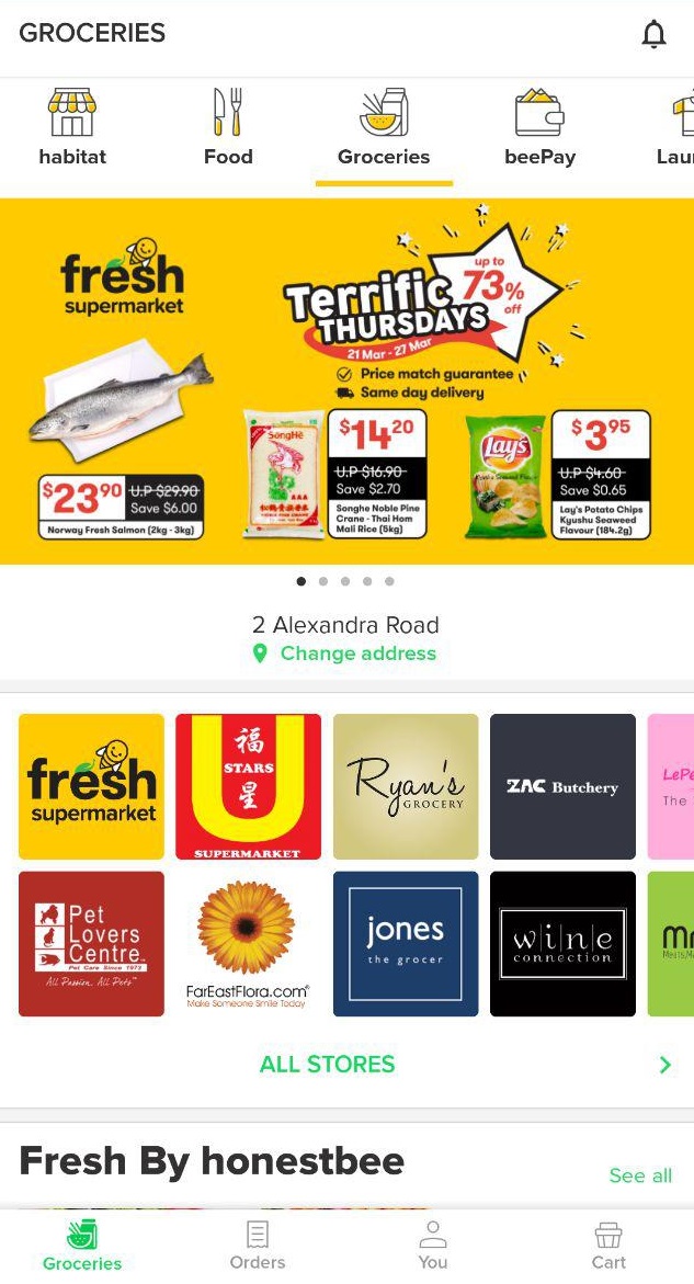 Fresh supermarket by honestbee