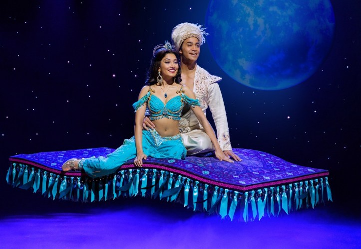(Flying Carpet) Graeme Isaako as Aladdin with Shubshri Kandiah as Jasmine - James Green