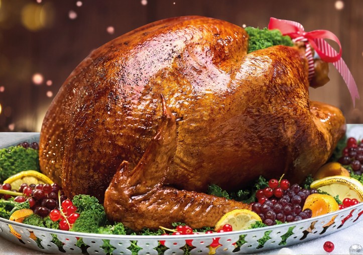 Traditional Roast Turkey with Chestnuts, Duck Foie Gras Stuffing, Cranberries & Port Wine Sauce.jpg