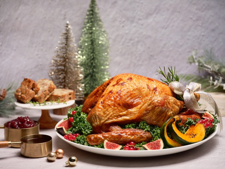 One-Ninety - Oven-Roasted Organic Turkey with Chestnut Stuffing, homemade Cranberry and Rosemary Sauce