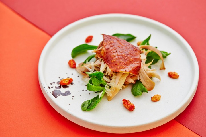 HT Xmas Hand-tear Chicken, Ice Lettuce, Pomelo