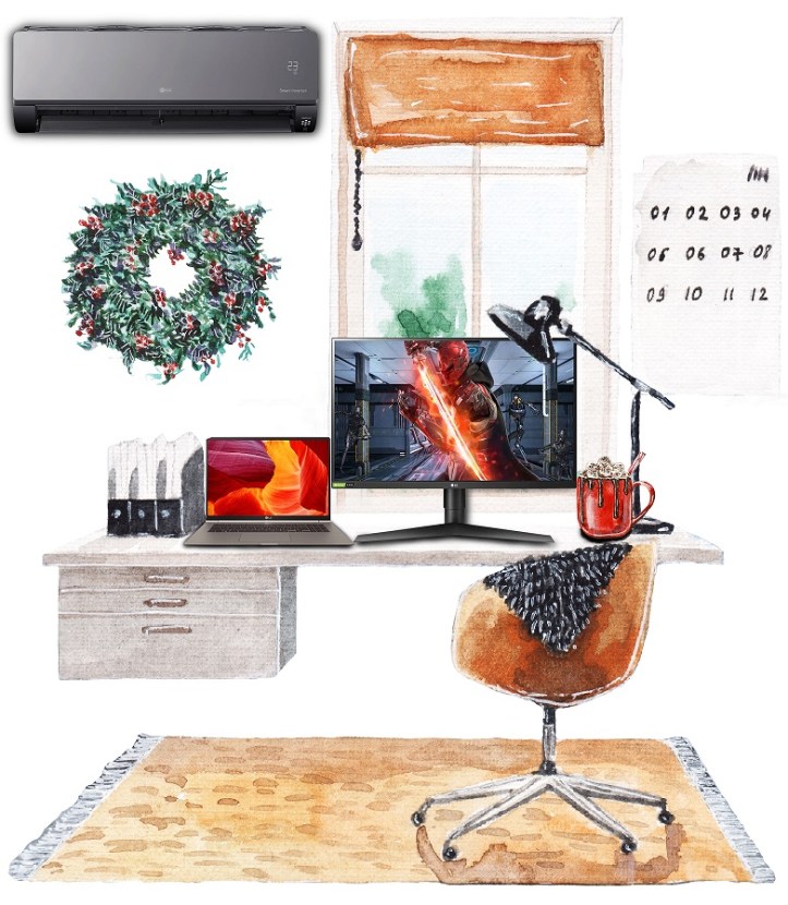 LG Digital Christmas Gift Guide Room1