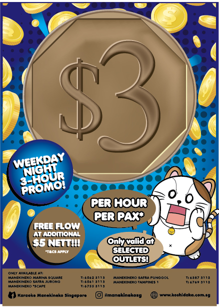 Manekineko $3 Flyer