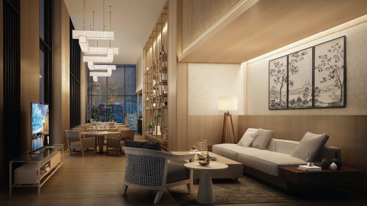 Oakwood Suites Bangkok_Sky Lounge Rendering