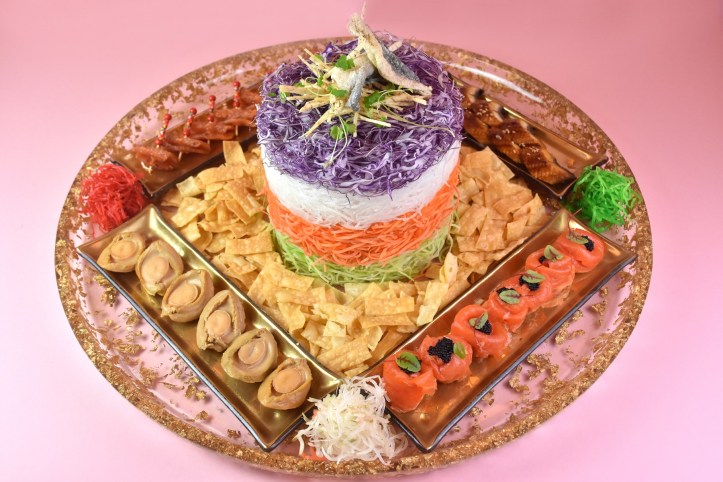 Signature Fortune Salmon Yu Sheng with Additional Toppings