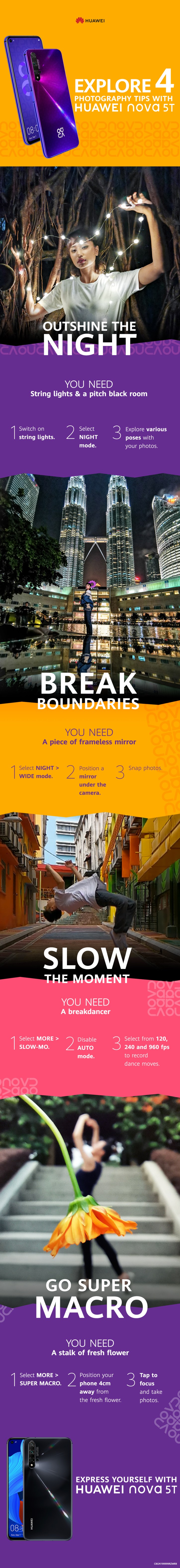 Photography tips with the HUAWEI nova 5T