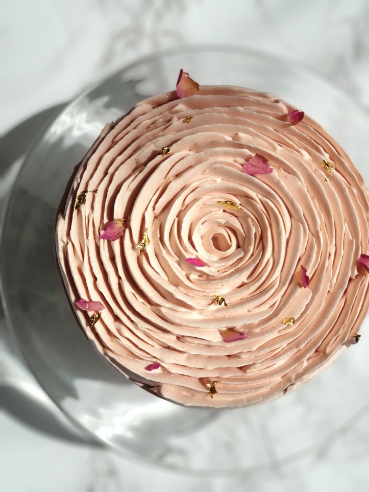 Mother's Day Cake -Raspberry Lychee Rose