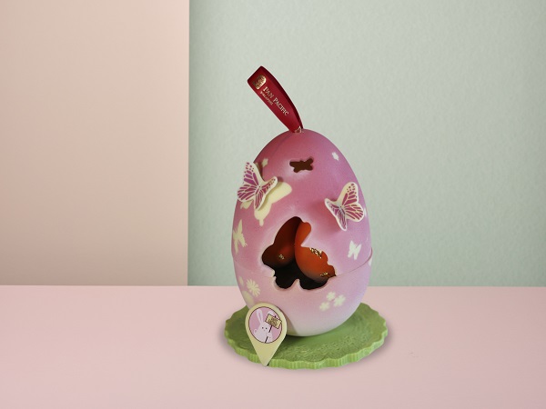 Citrus Raspberry Matcha in Egg