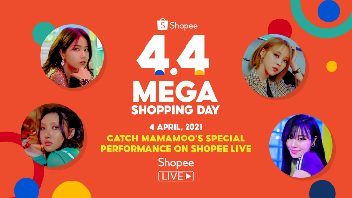 Shopee 4.4 Mega Shopping Day - Mamamoo Performance on Shopee Live