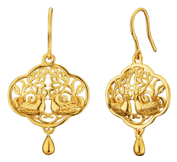 Mandarin Ducks (鸳鸯) Drop Earrings